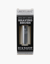 Eco-Razor Silver Compact Travel Shaving Brush (Synthetic Silvertip)